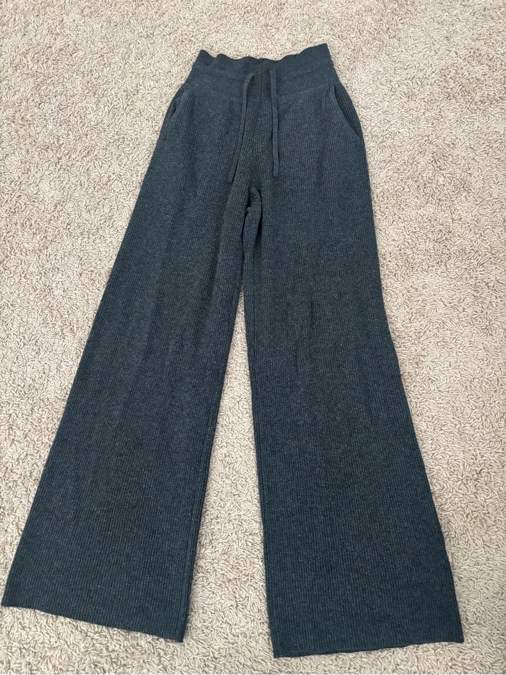 Uniqlo Dark Gray Knit Pants